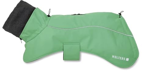 Wolters Hundejacke Cape Adventure | Gefütterte Winterjacke für Hunde | Farbe Grün | Größe 65 (Rückenlänge 63-65 cm)