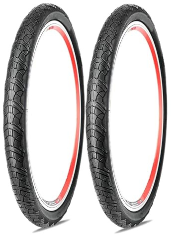 2PCS 20x1.75/1.50Inch Bike Tires 20 1.75/1.50Inch 60TPI Replacement Bike Tyre Puncture-Resistant Compatible with Folding Bicycle BMX Chopper Bike E-Bike