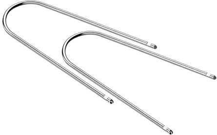 Generisch Car Radio Removal Tool – 2 Pieces Pry Kit | Stainless Steel Pry – Automotive Stereo Disassembly Tool for Cars Trucks SUVs Pickups Scooters Garage Workshop Use