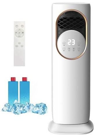 Tower Fan - Evaporative Air Cooler With Heating And Cooling, 180° Oscillation, Remote Control, 4l Water Tank, 3 Speed Settings Air Conditioner For Office & Bedroom