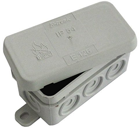 2 Stück Kabeldose, AP, 8 Einführungen für Kabel-Ø bis 14 mm Thermoplast F-tronic