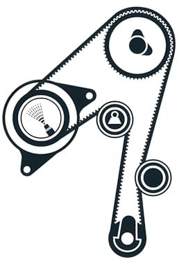 SKF Zahnriemensatz VKMA 92500 Höhe 389 mm Länge 146 mm Breite 69 mm - OE Qualität