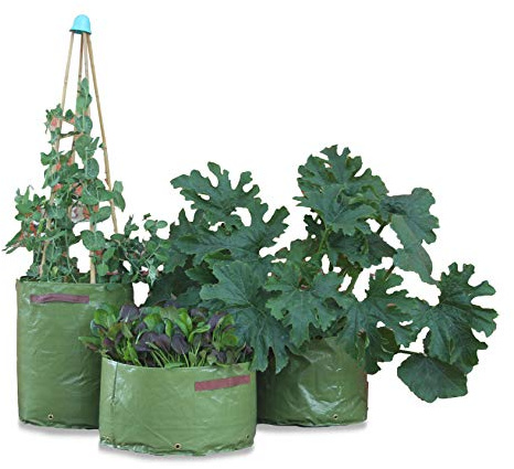 Tierra Garden 50-1030 Haxnicks Vegetable Patio Planter and Grow Bag, 3-Pack