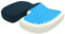bonmedico Sitzkissen orthopädisch - Memory Foam Gel Steißbeinkissen - Ergonomisches Sitzkissen für Auto & Bürostuhl, Rollstuhlkissen - Wellness Blau Netz (Groß)