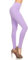 Leggings Depot Baumwoll-Leggings für Damen, hochwertig, ultraweich, solide Leggings, Baumwolle-Flieder, S