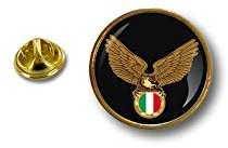 pin Button pins anstecker Anstecknade Motorrad Morale Biker Adler Flagge Italien