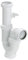 ABRISA 00000000 Sifon Curvo Extensible con Toma Lavadora 1 1/2 Ø 40 Mm, Blanco