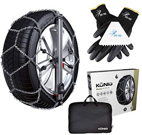 BB-EP Schneekettenset Easy-fit SUV für Nissan Qashqai | Qashqai +2 (2006) 215/55 R18