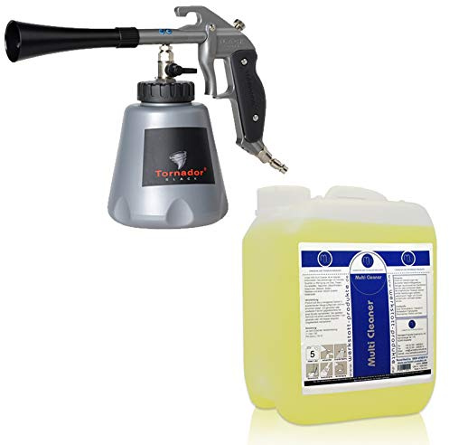 Tornador® BLACK Z-020RS Impuls-Reinigungspistole (neustes Modell) - inklusive 5 Liter MW Multi Cleaner - Profi Set für den täglichen Gebrauch