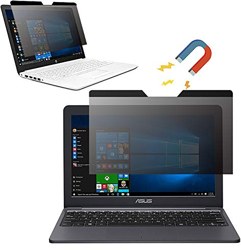 FiiMoo Magnetic Privacy Filter für 15.6 Laptop, Easy On/Off Blickschutzfilter, Privacy Screen Filter, Anti-Hacking Blickschutz Folie für 15.6 Zoll Monitor (16: 9)