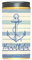 WB wohn trends LED-Licht Heimathafen mit Anker maritim blau-weiß, rundum Druck 14x7cm Dose mit Deckel Leuchte LED-Lampe Text Spruch