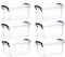 Superio Clear Plastic Storage Bins with Lids- Stackable Organizer Storage Container For Home, Garage, Closet, or Locker in the Dorm, Use for Clothes, Food, Toys, Accessories (1.75 qt, 6 Pack)