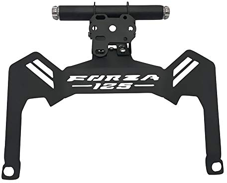 LongGreat Aluminium Fahrzeughalterungen Motorrad GPS Handyhalter Halterung Halter Fit Für Honda Forza 125 300 2017-2020 (Grau,Forza 125)