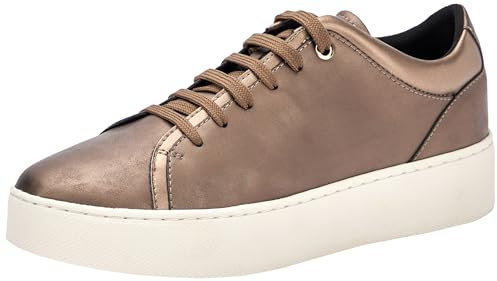 Geox D Skyely A, Zapatillas Mujer, Dk Taupe, 38 EU