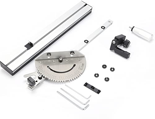 Jauge à onglets pour scie à table Butée d'angle Scie de table Règle 450 mm Angle Jauge à onglets Accessoires de menuiserie Scie de table Ensemble butée d'angle