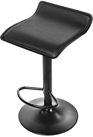 Home Collective Barhocker Barstuhl mit Polster Kunstleder in schwarz | höhenverstellbar drehbar belastbar bis 120kg Bar Stuhl