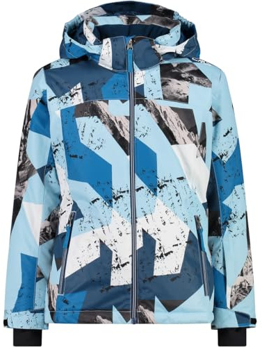 CMP - Kid G Kapuzenjacke mit Druckknöpfen, Anis-Majolika-Jade, 104