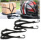 CGEAMDY 2 Stück Gepäckspanner Fahrrad, Motorrad-Gepäckseil Spanngurt Fahrrad Gepäckträger Spanngurt, Mit Haken Bungee Rack Gepäckgurt Elastischer Helmgurt(90cm)