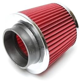 Filtro dell'aria sportivo, rotondo, conico, aperto, in cotone, 60 mm + 70 mm + 85 mm, universale, lunghezza 125 mm, 10228342