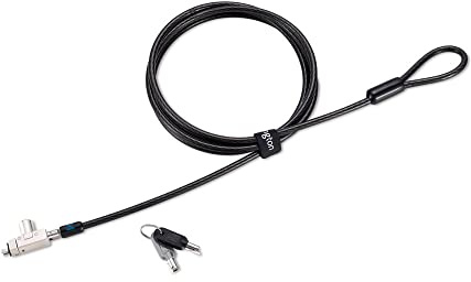 Kensington Slim N17 2.0 Keyed Laptop Lock for Wedge-Shaped Slots - Sicherheitskabelschloss - 1.8 m