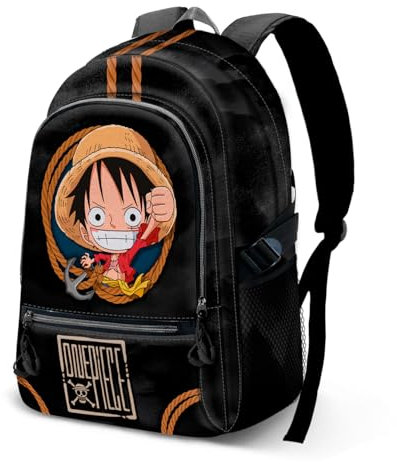 One Piece Ropes-Fan Fight Rucksack 2.2, Schwarz, 31 x 44 cm, Kapazität 24 L