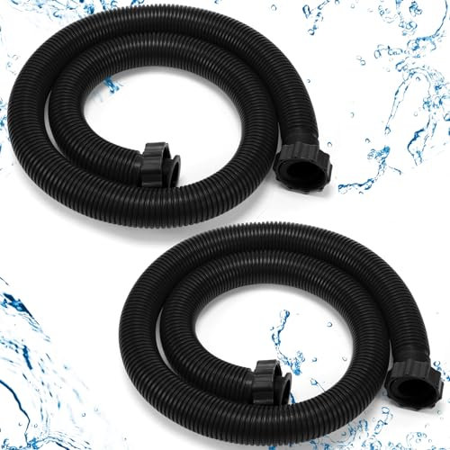 Frienda Confezione da 2 tubi di ricambio per pompa per piscina, diametro 3,8 cm, lunghezza 160 cm, tubi di ricambio fuori terra, accessori per pompe filtranti, sistemi di acqua salata, filtro a sabbia