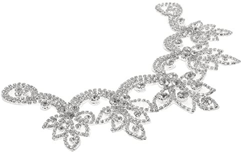 Lurrose Strass-applikation Zum Aufbügeln Strass-aufnäher Applikation Mode-accessoire Für Kleider Schuhe Leicht Und Kompakt Handgefertigte Diy-perlenapplikationen Zum Abdecken Von