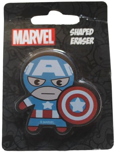 Captain America - Gummischnitt (Einheitsgröße) (Blau, Rot, Weiß)