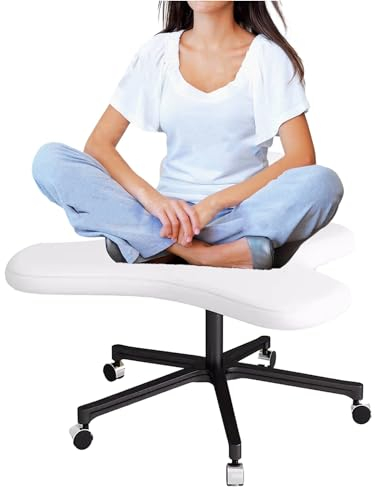 Generisch Bürostuhl mit Kreuzbeinen, höhenverstellbarer Computerhocker für Yoga-Liebhaber, Bürostuhl mit verschiedenen Sitzpositionen für ultimativen Komfort