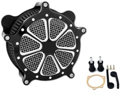 HUISI Air Filter Cleaner Filter Fit For Harley Sportster XL Touring Street Glide Road Glide Dyna Softail Motorcycle Accessories 2000-2020(Air Filter A)
