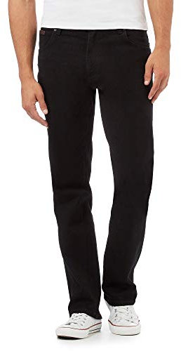 Wrangler Texas, Jeans Uomo, Black Overdye, 30W / 32L