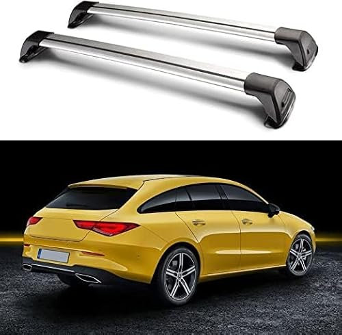 ttttTTTa 2 Stück Dachträger Querträger für Mercedes Benz CLA Class Shooting Brake Estate 2020+,Gepäckträger Relingträger Dachträger Auto Accessories