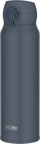 JNL-S750 MLGY Thermos Botella de agua, taza móvil aislada al vacío, 751.2 ml (750 ml), gris mineral, fácil de limpiar y fácil de limpiar con una apertura de un solo toque, botella de acero inoxidable,