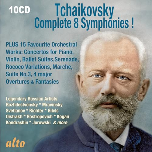 Tchaikovsky complete 8 symphonies plus 15 favourite orchestrals