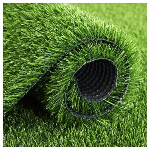 Kunstrasen-Rasenmatte, 20 Mm Dick, Realistischer Kunstrasen-Teppich, Outdoor-Teppich, Grasrolle, for Garten, Landschaft, Balkon, Büro, Heimdekoration(2 * 2m(6.4 * 6.4ft))