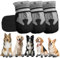 QKURT 4 Stück Hundeschuhe, Hundestiefel Pfotenschutz, wasserdichte Hundeschuhe mit Reflektierenden Riemen, Verstellbare, Waschbare, Pfotenschützer für Kleine, Mittlere und Große Hundee