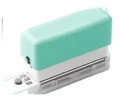 Bindegeräte 6 Löcher Loch Puncher A4 A5 B5 Lose Blattpapier Loch Loch Standard Loch Punch DIY Office Bindung fach Locher(Green)