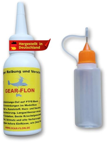 Modellbau Öl – Premium Schmieröl für den Modellbau – Hervorragende Schmierwirkung durch PTFE Schmiermittel – Modellbau-Öl für Gelenke, Getriebe & Antriebstechnik - (50ml)