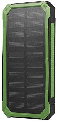 20000mAh Solar Power Bank with Dual USB Ports, Portable Solar Charger for Outdoor Camping Hiking, Fast Charging Solar Battery Pack for Cell Phones (DIY Kit, Battery not included) (Green)