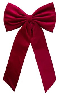 75 cm, grandi fiocchi di velluto rosso, fiocchi di Natale, decorazione per albero di Natale, fiocco, gigante, fiocco in velluto, per matrimoni, feste, compleanni, decorazione per la casa, bow bordeaux
