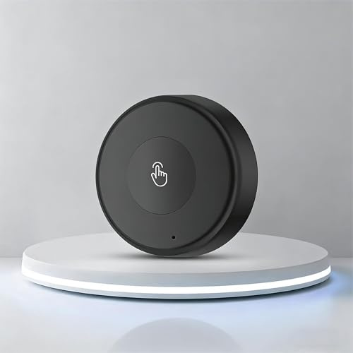 Für Zigbee Wireless Switch, für Tuya Push Button Wireless Smart Scene Switch Controller Automatisierung Szenario Verknüpfung, drei Szenenmodi (schwarz)