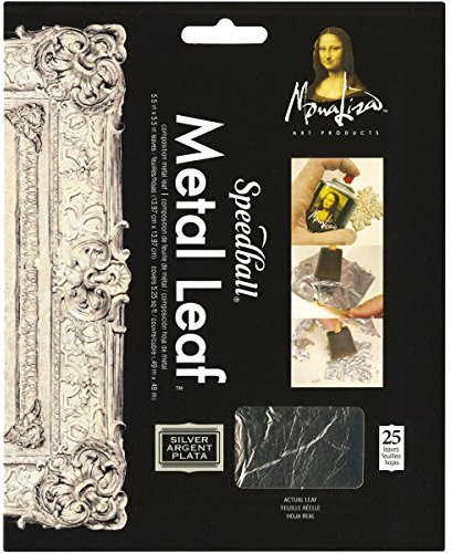 Mona Lisa Metal Leaf Sheets 5.5X5.5 25/Pkg