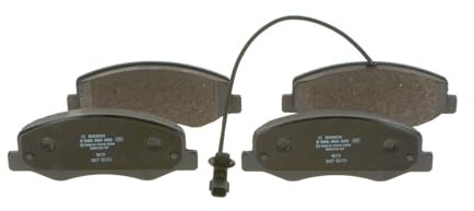 Bosch BP1418 - Brake Pads Car Rear Axle - Bosch Quality - Reduced Noise and Dust - ECE-R90 Certified - Copper-Free - 1 Set of 4 Pads