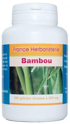 GELULES BAMBOU (Thabashir) 200 gélules dosées à 250 mg.