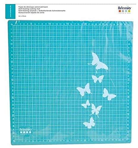 Artemio Sticky Thumb Tapis de Découpe Auto cicatrisant, Plastique, Bleu, 36 x 1 x 39,5 cm 18004009