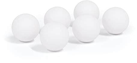 Beer Pong Profi Bälle- Tischtennis Bälle (6 Stück) (Weiß)