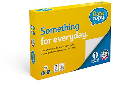 Data Copy Premium Copier Paper, White, Grab-and-Go, 80 g/m², A4, FSC Mix Credit, 1 Pack of 500 Sheets