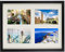 BD ART 28 x 35 cm Cornice Multipla per 4 Foto 10x15 cm, Nero