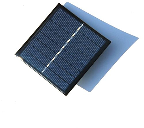NUZAMAS AAA Batteria Ricaricabile Caricabatterie da Pannello Solare Caricamento 2 batterie 4V 1W