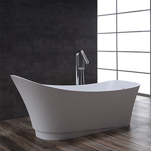 STONEART Badewanne freistehend BS-527 weiß 180x75 matt